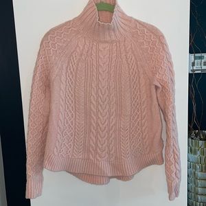 Ann Taylor Light Pink Turtleneck Sweater Size XS